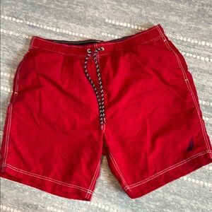 Nautica Men's Bold Red Board Shorts - Size XL